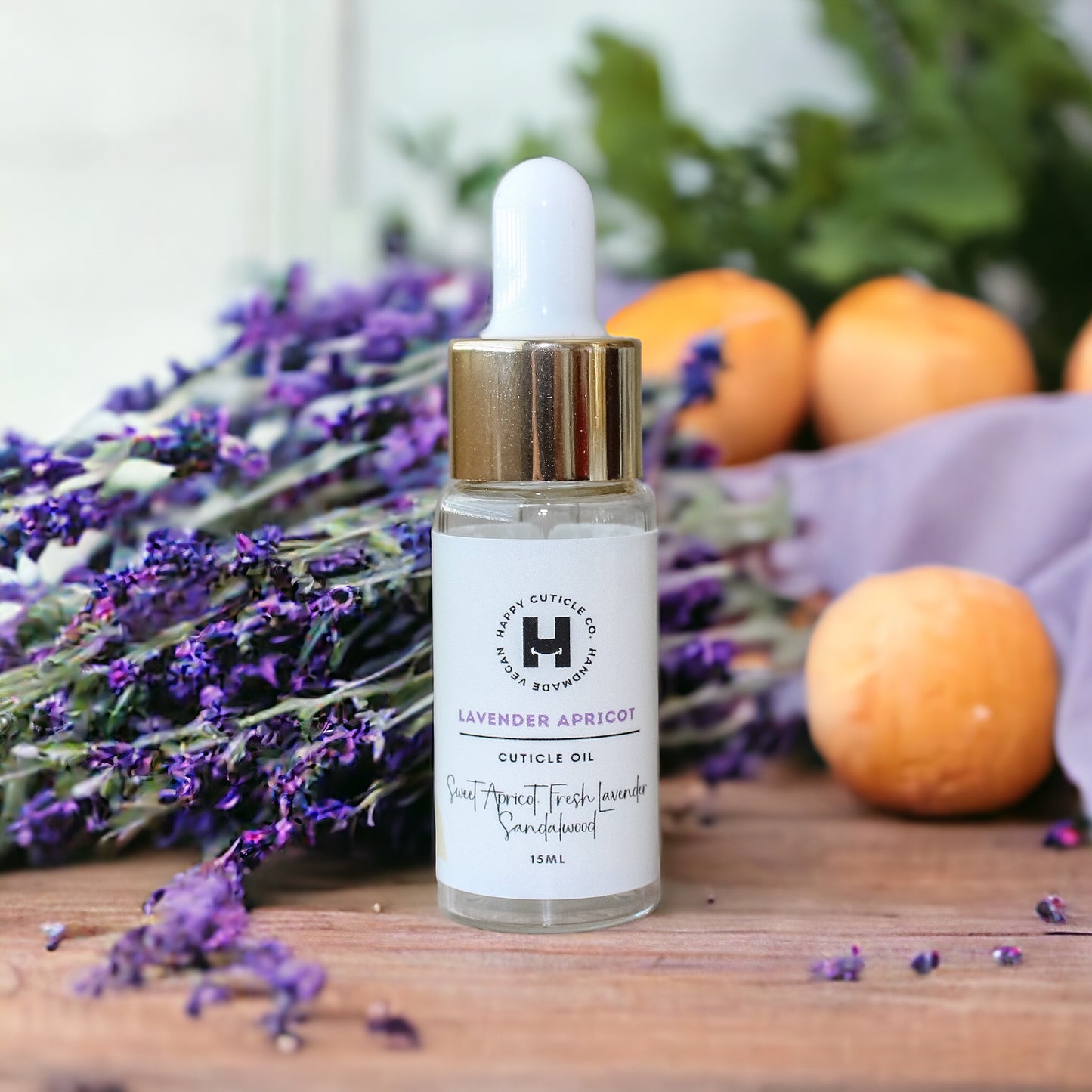 Lavender Apricot Dropper Bottle